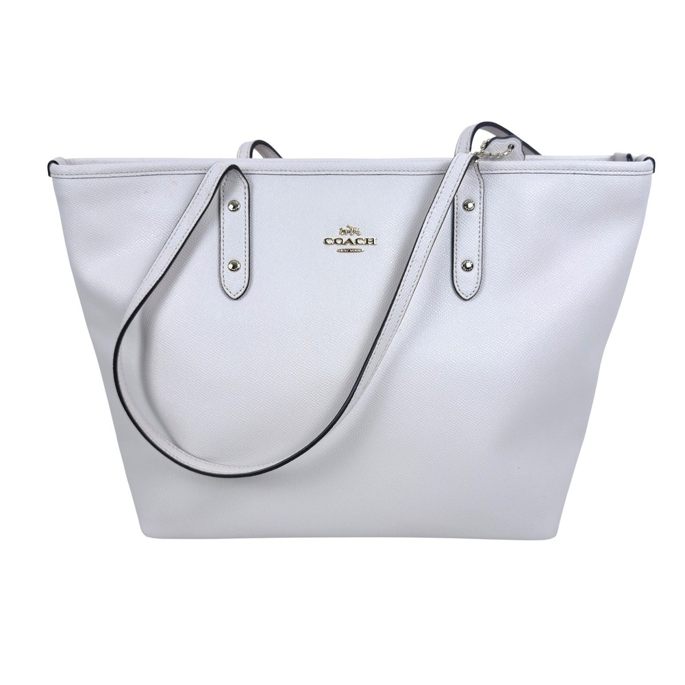 Coach City Tote Women Large Chalk White